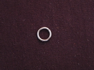 Jump Ring Large Heavy Silver Colored Plain