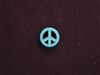 Peace Sign Turquoise Colored Howlite/Magnesite