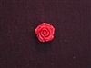 Rose Red Acrylic Resin Full Top Drilled Hole