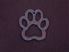 Rusted Iron Open Paw Print Pendant