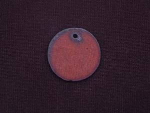 Rusted Iron Medium Round Tag Pendant