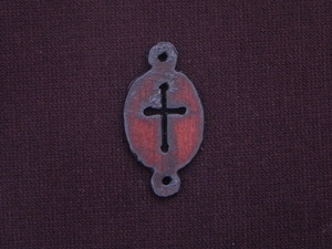 Rusted Iron Oval With Cross Connector
