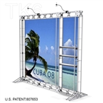 Cuba 8 - 10 Ft Wide TK6 Box Truss Backdrop Kit Backwall Display