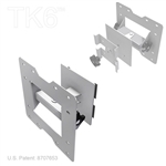 Monitor Mount for attaching a 30 inchs or smaller monitor to a TK6 truss, Monitor Mount Rotates Up & Down and Side to Side with Vista pattern