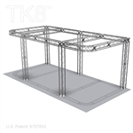 Douglas - 10 Ft X 20 Ft TK8 Aluminum Box Truss Booth