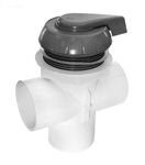 Waterway 2" Top Access Diverter Valve Gray Notched