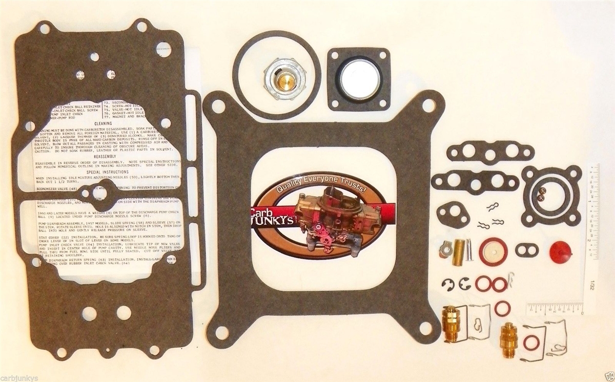 4100 Motorcraft Carburetor Repair Kit 4 Barrel 58 - 69 Ford Mercury