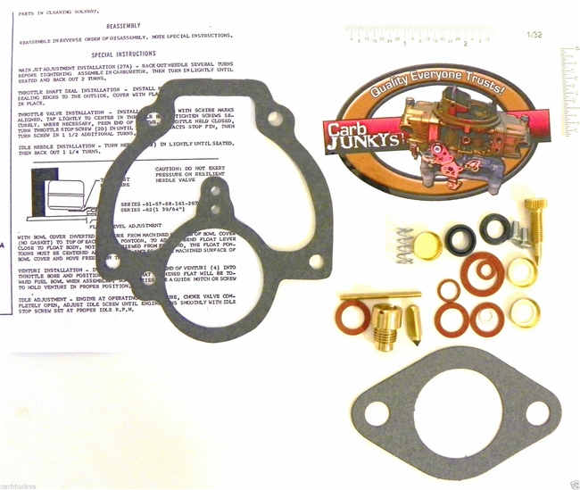 Zenith Carburetor Rebuild Repair Kit Marv Sheb Chry Clark Cont Deere IHC 778-602