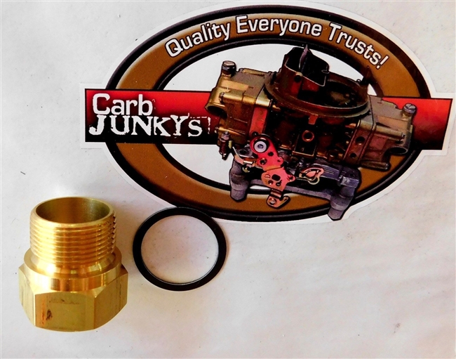 7/8-20 Fuel Inlet Nut Fitting QuadraJet Carburetor OEM Brass 7/8" 20 with Gasket