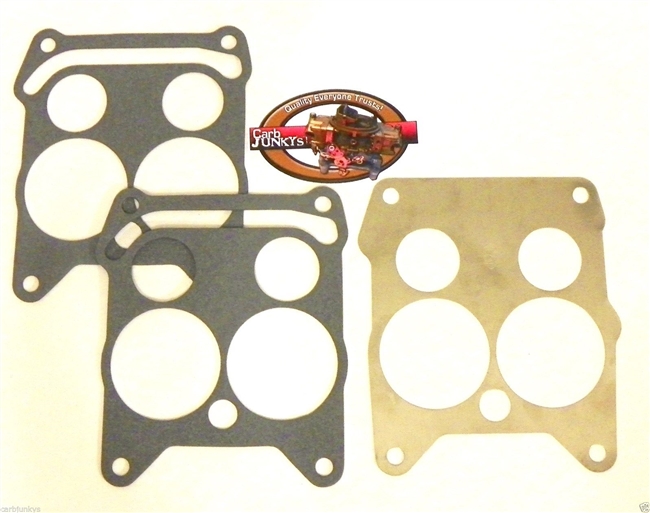 Quadrajet Carburetor Flange Gasket Stainless Steel Heat Shield Baffle 2 Gaskets