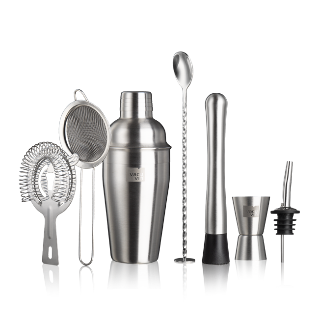 Vacu Vin Stainless Steel Wine Saver Gift Set (1 Pump, 2 Stoppers, 2 Servers)