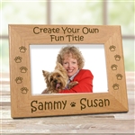 Create Your Own Dog Paws Picture Frame