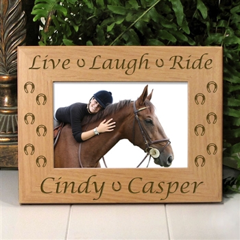 Live Laugh Ride Horse Picture Frame