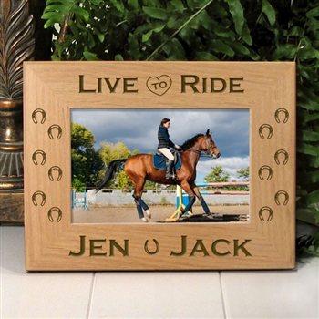 Live To Ride Horse Picture Frame