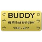 Pet Memorial Nameplate