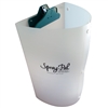 The Spray Pal splatter shield makes spraying cloth diapers EASY.