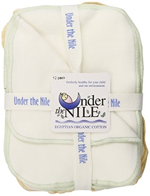 Under the Nile Organic Cotton Wipes (12 pk)