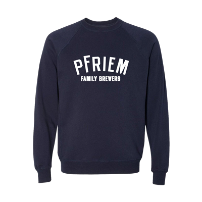 PFRIEM FELT NAVY CREWNECK