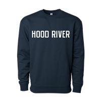 PFRIEM NAVY HOOD RIVER CREWNECK