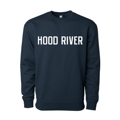 PFRIEM NAVY HOOD RIVER CREWNECK