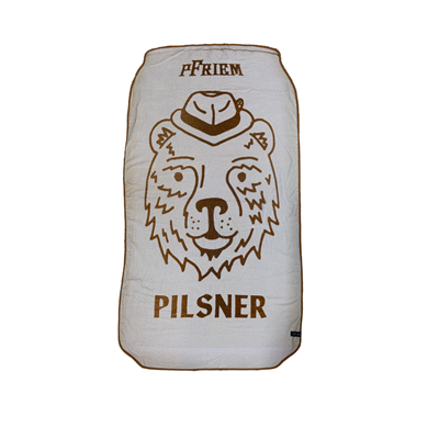 PFRIEM PILSNER CAN BEACH TOWEL