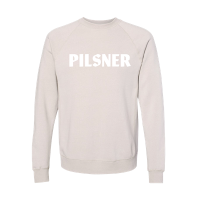 PFRIEM PILSNER FELT CREAM CREWNECK