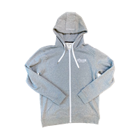 PFRIEM GRAY ZIP UP HOODIE