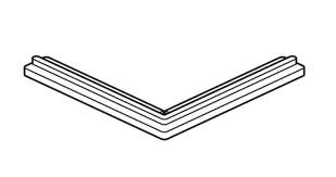 STAS Flat/Crown Rail Connector- Corner