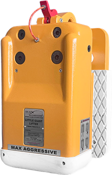 <img src="https://www.webgranitesupplies.com/v/vspfiles/photos/10.15.0073-2T.png?v-cache=1752486433" alt="Max Aggressive Little Giant Lifter MAXL75-W with aluminum construction, rubber pads, and 360-degree swivel for stone slab lifting">