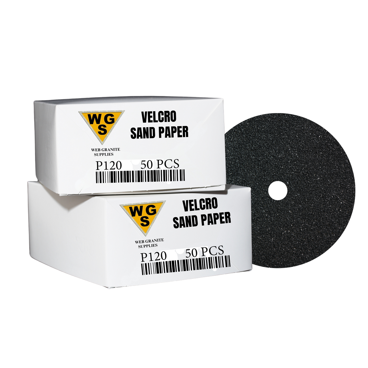 "4-inch Velcro Sand Paper for Granite Fabrication - Max Aggressive"