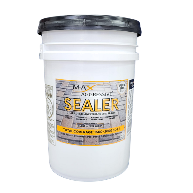 Max Aggressive High Gloss Sealer for pavers, driveways, and concrete