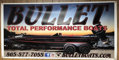 Bullet Garage / Man Cave Vinyl Banner 3'x6'