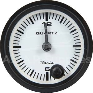 Small Dash Mounted Clock Gauge Black Bezel