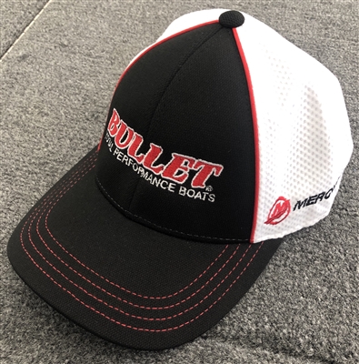 Limited Edition Bullet / Mercury 3-Tone Mesh Back Hat Red, White, Black