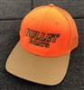 Bullet Upland Game Trucker Hat Blaze Orange and Old Gold.