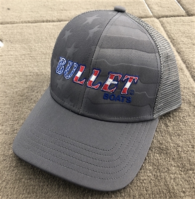 Bullet Limited Edition Flag Logo Hat Snap Back Mesh Back