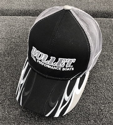 Bullet Logo Flame Embossed Meshback Hat