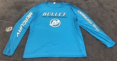 Bullet / Mercury Pro Style Performance Tournament Jersey Aqua Blue