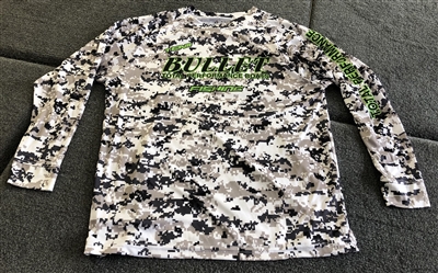 Bullet Fishing Team Camo Long Sleeve Youth Jersey