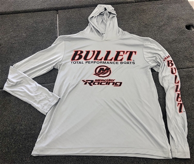 Team Bullet / Mercury Racing Hooded Tournament Jersey Silver Quick Dry