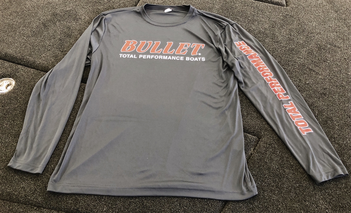 Bullet Logo Pro Style Performance Tournament Jersey Grey with Red Logos
