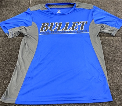 Bullet Logo 2-Tone Quick Dry Short Sleeve T-Shirt