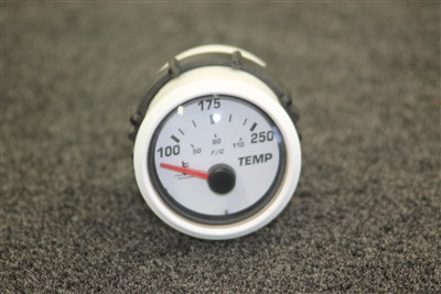 Bullet Engine Temp Gauge with Bullet Logo Black or White