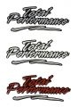 Total Performance Domed Decal with flare, used on step up area.