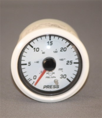 Replacement Water Pressure Gauge White or Black Bezel