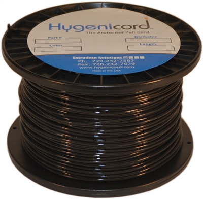 Cleanable Hygenicord Black - 250ft