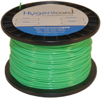 Cleanable Hygenicord Fluorescent Green - 250ft