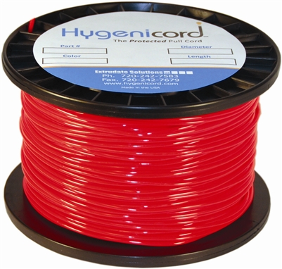 Cleanable Hygenicord Red - 2000ft