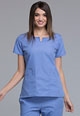 Cherokee Ladies  Round Neck Top (C4824-MG)