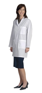 Fashion Seal Ladies Skimmer Length Lab Coat (FS440)